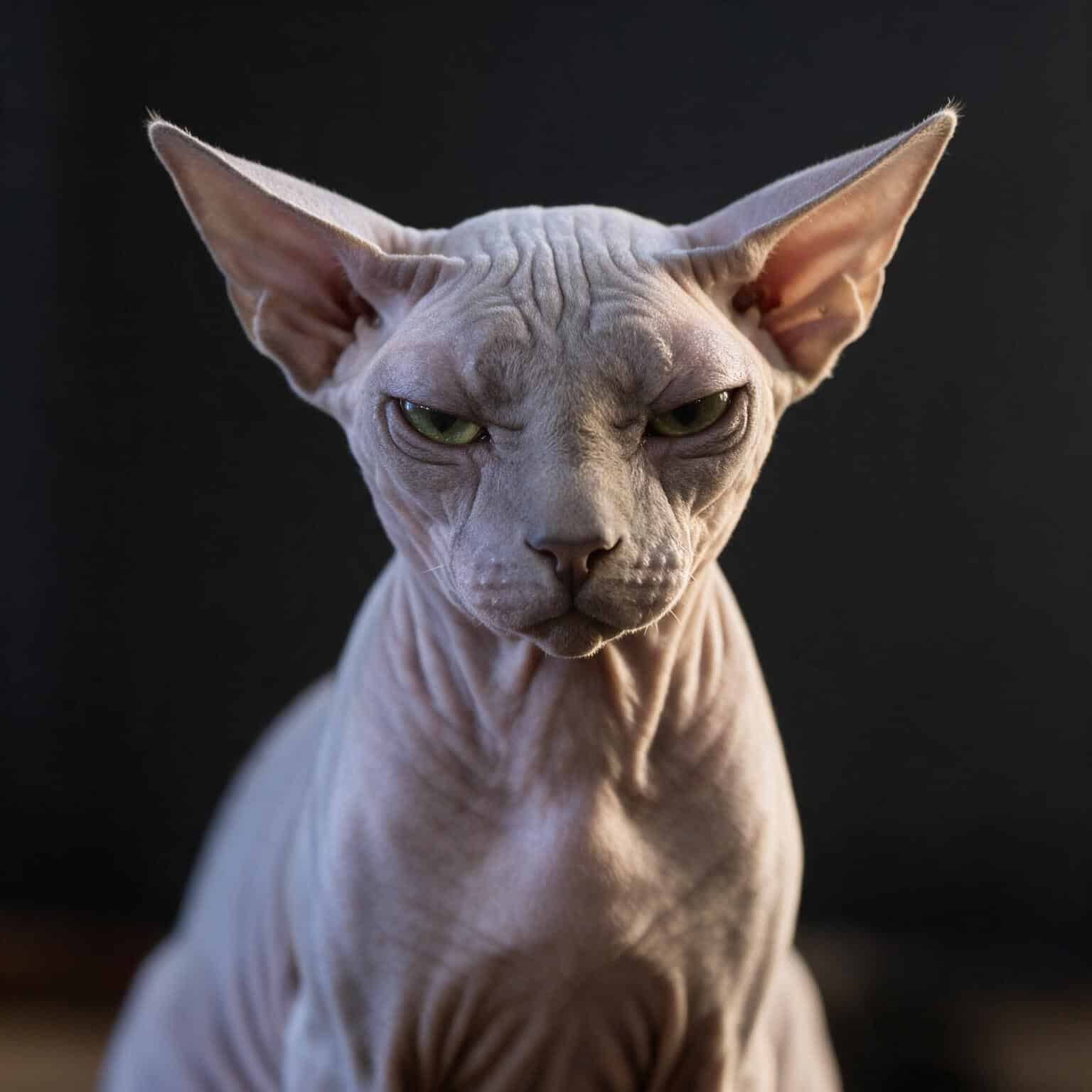 Seth, chat Sphynx, testeur résident de JsemAnimo
